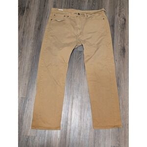 Levis 505 Regular Fit‎ Tan Brown Cotton Pants Mens Size W36 L30 (read)
